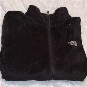 black fuzzy north face